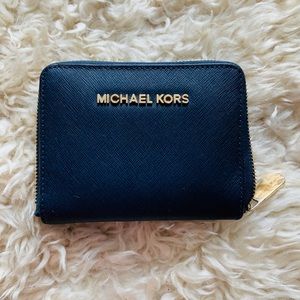 Michael Kors Blue  Saffiano Leather wallet